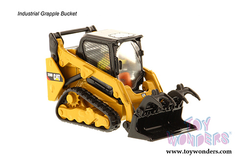 Diecast Masters - Caterpillar 259D Compact Skid Steer Loader with Operator - High Line Series (1/50 scale diecast model car, Yellow) 85526
