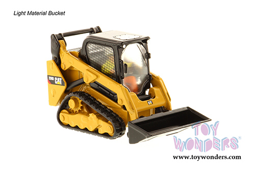 Diecast Masters - Caterpillar 259D Compact Skid Steer Loader with Operator - High Line Series (1/50 scale diecast model car, Yellow) 85526