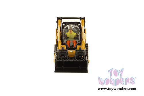 Diecast Masters - Caterpillar 259D Compact Skid Steer Loader with Operator - High Line Series (1/50 scale diecast model car, Yellow) 85526