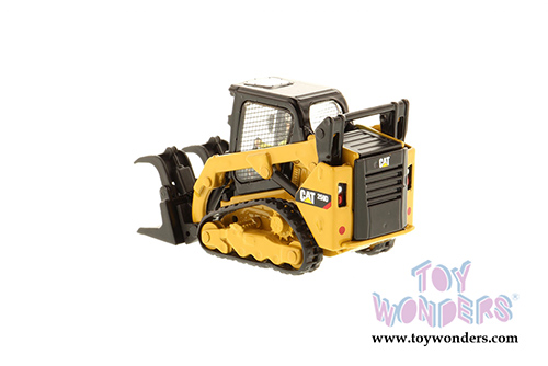 Diecast Masters - Caterpillar 259D Compact Skid Steer Loader with Operator - High Line Series (1/50 scale diecast model car, Yellow) 85526