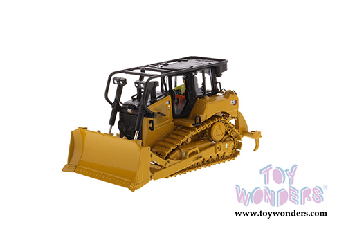 Diecast Masters - Caterpillar D6 Track-Type Tractor with SU Blade and Operator - High Line Series (1/50 scale diecast model car, Yellow) 85553