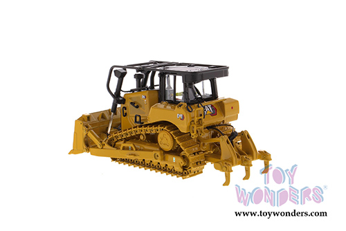 Diecast Masters - Caterpillar D6 Track-Type Tractor with SU Blade and Operator - High Line Series (1/50 scale diecast model car, Yellow) 85553