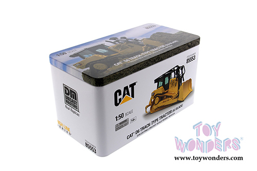 Diecast Masters - Caterpillar D6 Track-Type Tractor with SU Blade and Operator - High Line Series (1/50 scale diecast model car, Yellow) 85553