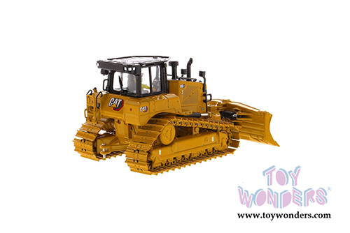 Diecast Masters - Caterpillar D6 XE LGP Track-Type Tractor with VPAT Blade and Operator - High Line Series (1/50 scale diecast model car, Yellow) 85554