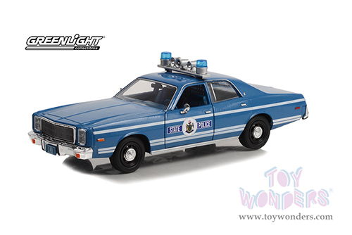 Greenlight - Plymouth Fury Maine State Police - Hot Pursuit Series 6 (1978, 1/24 scale diecast model car, Blue) 85562