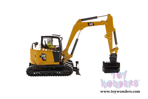 Diecast Masters - Caterpillar 309 CR Mini Hydraulic Excavator with Operator - High Line Series (1/50 scale diecast model car, Yellow) 85592