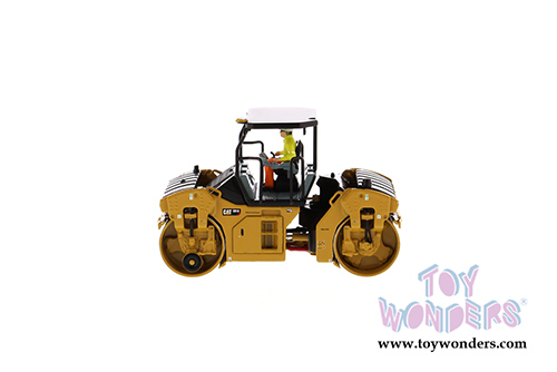 Diecast Masters - Caterpillar CB-13 Tandem Vibratory Roller ROPS with Operator - High Line Series (1/50 scale diecast model car, Yellow) 85594