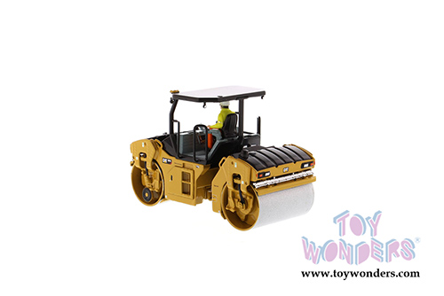 Diecast Masters - Caterpillar CB-13 Tandem Vibratory Roller ROPS with Operator - High Line Series (1/50 scale diecast model car, Yellow) 85594