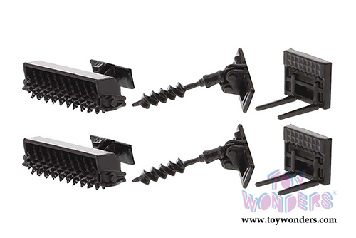 Diecast Masters - Caterpillar 272D2 Skid Steer Loader and Caterpillar 297D2 Multi Terrain Track Loader - set of 2 (1/64 scale diecast model car, Yellow/Black) 85609