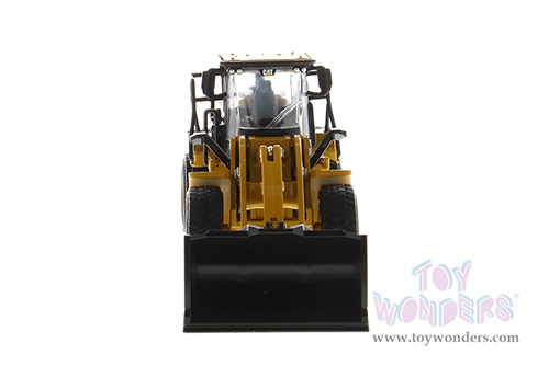 Diecast Masters - Caterpillar® 950M Wheel Loader with Log Fork and Bucket Attachment with Two Log Poles - Play & Collect! Series (1/64 scale diecast model car, Yellow) 85635 MAP: $34.99