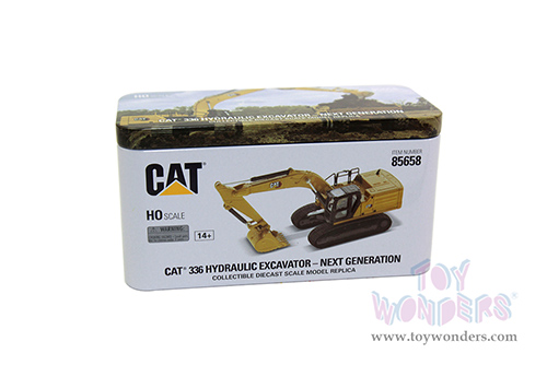 Diecast Masters - Caterpillar® 336 Next Generation Hydraulic Excavator - High Line Series (HO 1/87 scale diecast model car, Yellow) 85658 MAP: $49.99