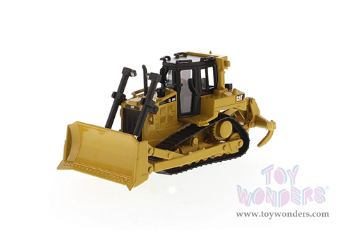 Diecast Masters - Caterpillar® D6R Track-Type Tractor - Play & Collect! Series (1/64 scale diecast model car, Yellow) 85691