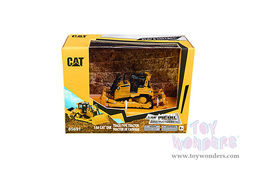 Diecast Masters - Caterpillar® D6R Track-Type Tractor - Play & Collect! Series (1/64 scale diecast model car, Yellow) 85691