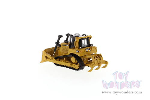 Diecast Masters - Caterpillar® D6R Track-Type Tractor - Play & Collect! Series (1/64 scale diecast model car, Yellow) 85691
