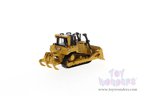 Diecast Masters - Caterpillar® D6R Track-Type Tractor - Play & Collect! Series (1/64 scale diecast model car, Yellow) 85691