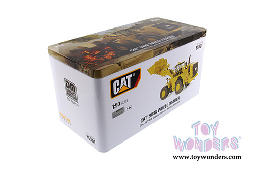 Diecast Masters - Caterpillar 988K Wheel Loader Tractor with Operator - High Line Series (1/50 scale diecast model car, Yellow) 85901