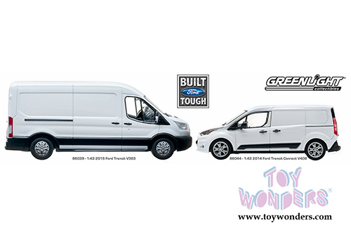 Greenlight - Ford Transit Connect Minivan (2014, 1/43 scale diecast model car, White) 86044