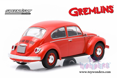 Greenlight Hollywood Gremlins - Volkswagen Beetle Hardtop (1967, 1/43 scale diecast model car, Red) 86072