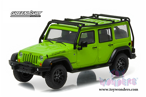 Greenlight - All Terrain Jeep Wrangler (2013, 1/43 scale diecast model car, Gecko Green) 86078