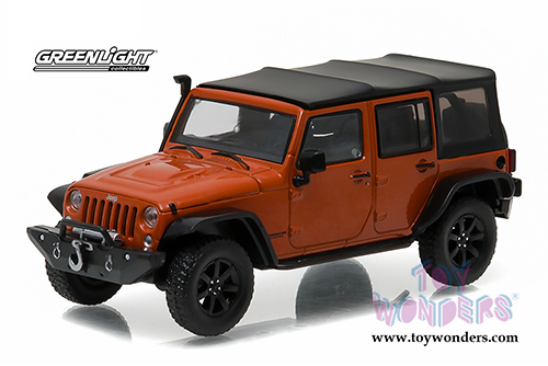 Greenlight - All Terrain Jeep Wrangler with Snorkel (2014, 1/43 scale diecast model car, Copperhead Pearl) 86079