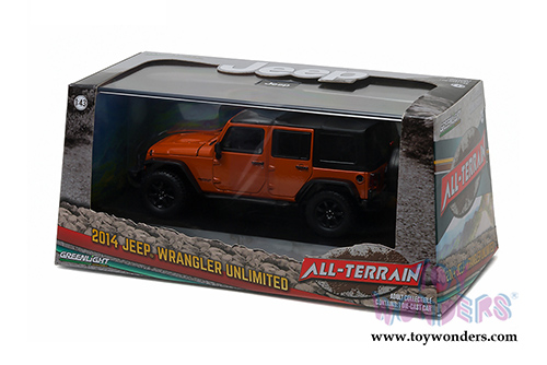 Greenlight - All Terrain Jeep Wrangler with Snorkel (2014, 1/43 scale diecast model car, Copperhead Pearl) 86079