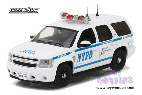 Greenlight - Chevrolet Tahoe New York City Police Department | NYPD (2012, 1/43 scale diecast model car, White w/Blue) 86082