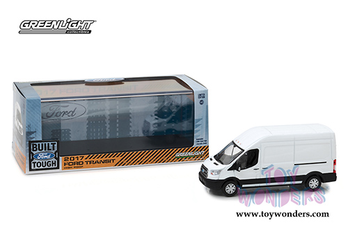 Greenlight - Ford Transit LWB High Roof Connect Minivan (2017, 1/43 scale diecast model car, White) 86083