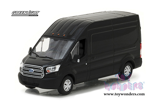 Greenlight - Ford Transit LWB High Roof Connect Minivan (2017, 1/43 scale diecast model car, Black) 86084