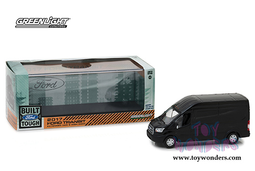 Greenlight - Ford Transit LWB High Roof Connect Minivan (2017, 1/43 scale diecast model car, Black) 86084