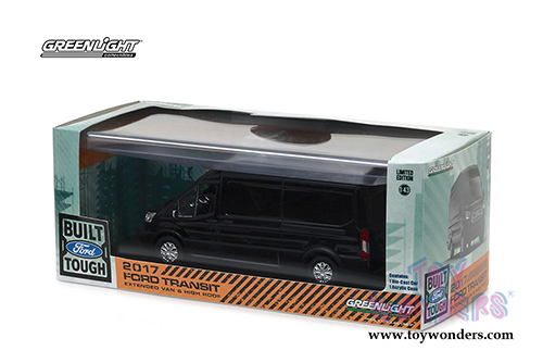 Greenlight - Ford Transit LWB High Roof Connect Minivan (2017, 1/43 scale diecast model car, Black) 86084