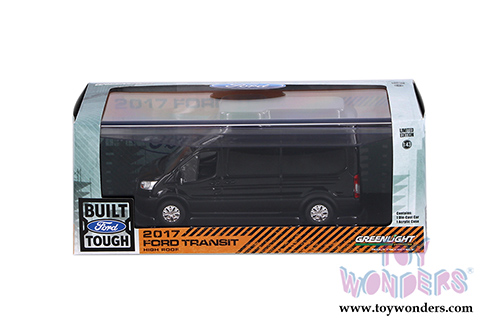 Greenlight - Ford Transit LWB High Roof Connect Minivan (2017, 1/43 scale diecast model car, Black) 86084
