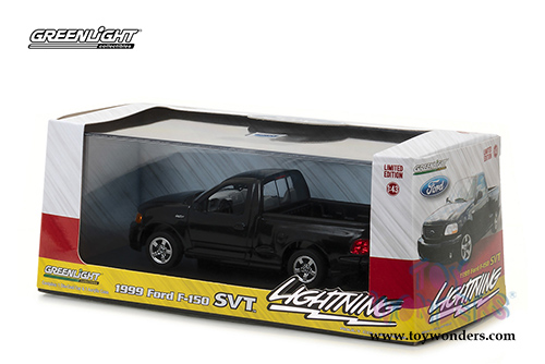 Greenlight - Ford F-150 SVT&trade; Lightning Pickup Truck (1999, 1/43 scale diecast model car, Black) 86085