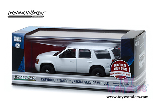 Greenlight - Chevrolet&reg; Tahoe&trade; Special Service Vehicle (1/43 scale diecast model car, White) 86096