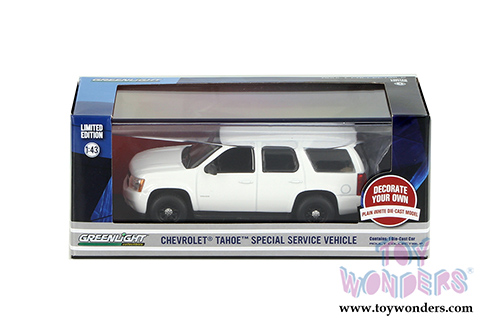 Greenlight - Chevrolet&reg; Tahoe&trade; Special Service Vehicle (1/43 scale diecast model car, White) 86096