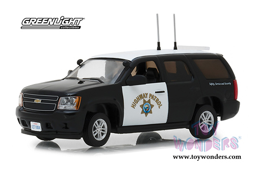 Greenlight - Chevrolet&reg; Tahoe&trade; Car California Highway Patrol (2012, 1/43 scale diecast model car, Black w/White) 86098
