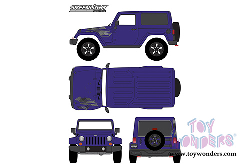 Greenlight - All Terrain Jeep&reg; Wrangler Winter Edition (2017, 1/43 scale diecast model car, Xtreme Purple) 86151