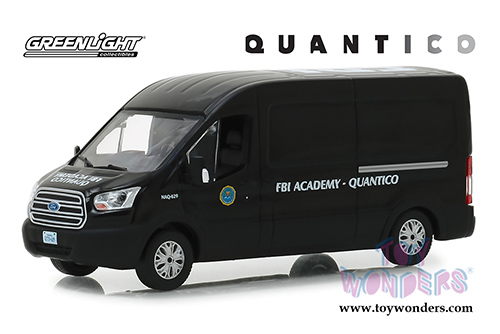 Greenlight - Hollywood Quantico Ford Transit Van FBI Academy Quantico (2015, 1/43 scale diecast model car, Black) 86157