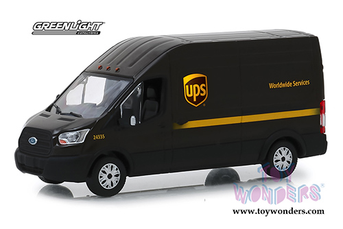 Greenlight - Ford Transit High Roof Van - United Parcel Service (UPS)&reg; (2018, 1/43 scale diecast model car, Dark Brown) 86169