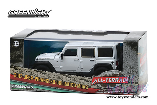 Greenlight - All Terrain Jeep&reg; Wrangler Unlimited Moab (2013, 1/43 scale diecast model car, Bright White) 86176