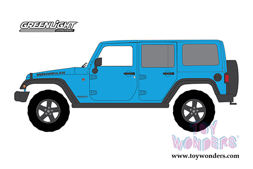 Greenlight - All Terrain Jeep&reg; Wrangler Unlimited "Big Bear" (2017, 1/43 scale diecast model car, Blue) 86180