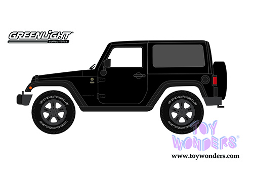 Greenlight - All Terrain Jeep&reg; Wrangler 75th Anniversary Edition (2016, 1/43 scale diecast model car, Black) 86187