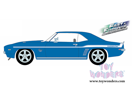 Greenlight Fast & Furious - Brian's Chevrolet Yenko Camaro Hard Top (1969, 1/43 scale diecast model car, Blue) 86200