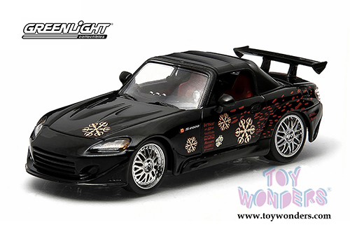 Greenlight Fast & Furious - Johnny's Honda S2000 Convertible (2000, 1/43 scale diecast model car, Black) 86205