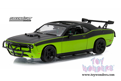 Greenlight Fast & Furious - Letty's Dodge Challenger R/T Hardtop (1/43 scale diecast model car, Green) 86230