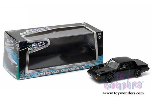 Greenlight Fast & Furious - Dom's Buick Grand National GNX Hard Top (1987, 1/43 scale diecast model car, Black) 86231