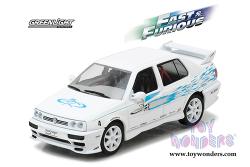 Greenlight Fast & Furious - Jesse's 1995 Wolkswagen&reg; Jetta A3 Fast and Furious 6 Movie Hard Top (1995, 1/43 scale diecast model car, White) 86234