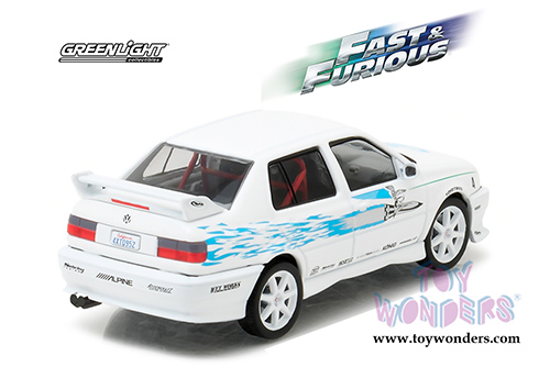 Greenlight Fast & Furious - Jesse's 1995 Wolkswagen&reg; Jetta A3 Fast and Furious 6 Movie Hard Top (1995, 1/43 scale diecast model car, White) 86234