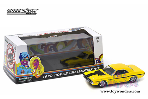 Greenlight - Dodge Challenger R/T Hard Top (1970, 1/43 scale diecast model car, Yellow) 86303