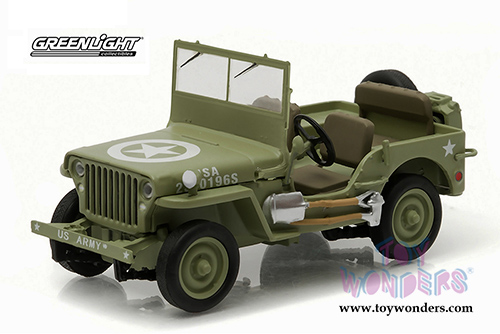 Greenlight - Jeep C7 US Army (1944, 1/43 scale diecast model car, Army Green) 86307