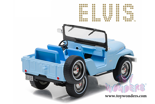 Greenlight Hollywood - Jeep CJ5 Elvis Presley (1963, 1/43 scale diecast model car, Sierra Blue) 86310